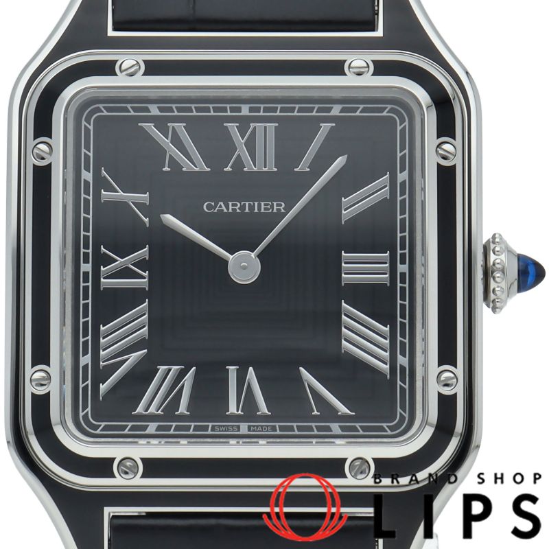 カルティエ サントスデュモンLM ウォッチ WSSA0046 箱 保証書 SS/革  