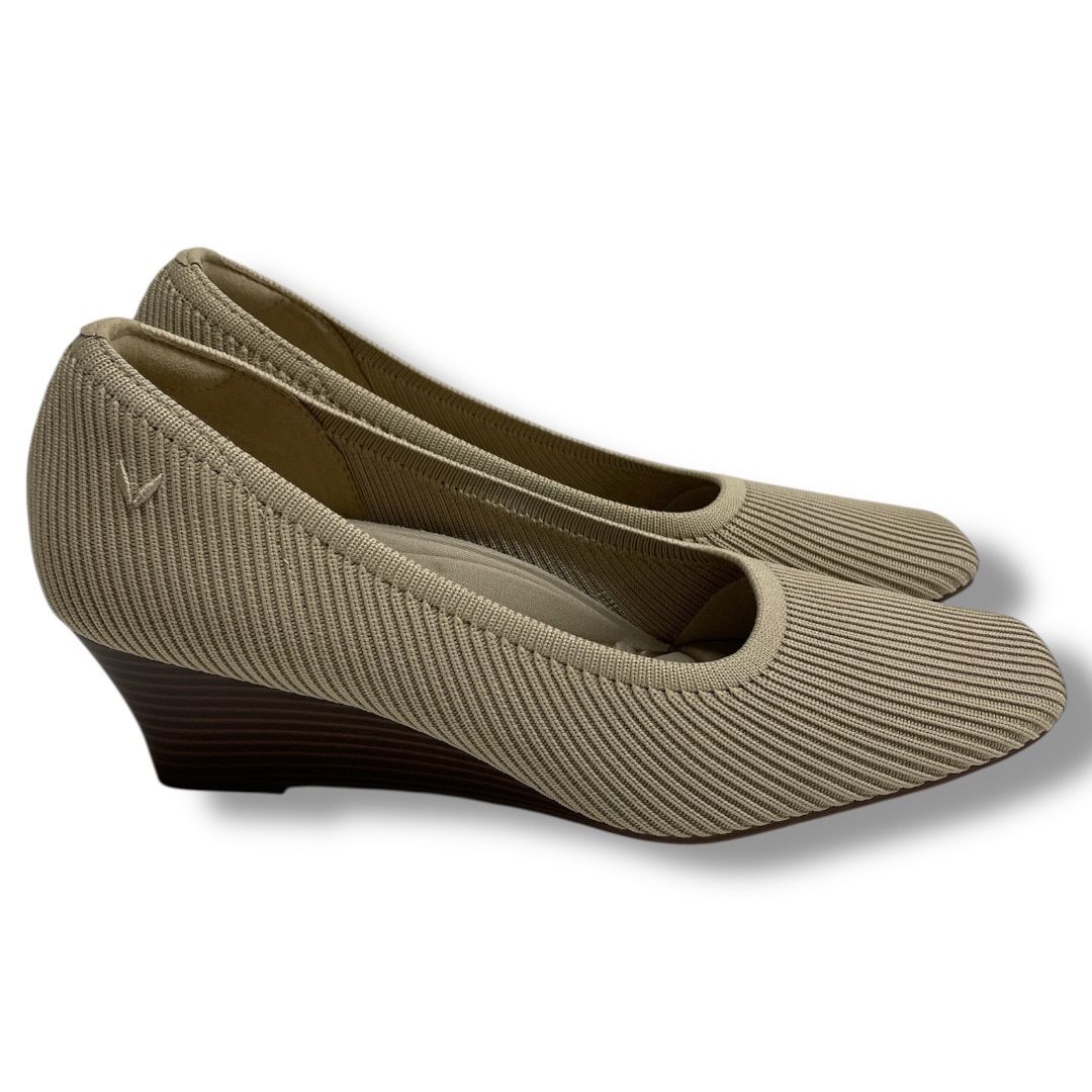 『未使用』VIVAIA ヴィヴァイア パンプス　スクエアトゥ　ブラック　ウエッジ Margot Wedge Pro] スクエアトゥ ウェッジヒール パンプス