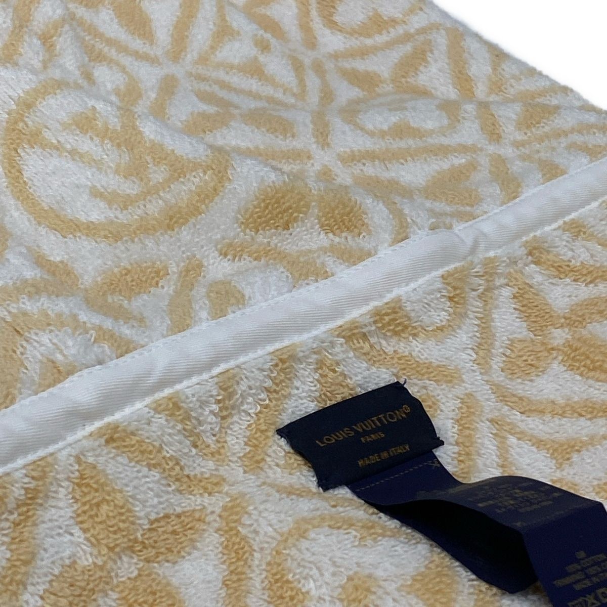 ベージュ×白 コットン