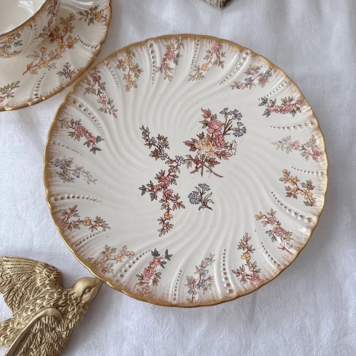 Sarregumines Louis XV ルイ15世 デザートプレート フランスアンティーク
