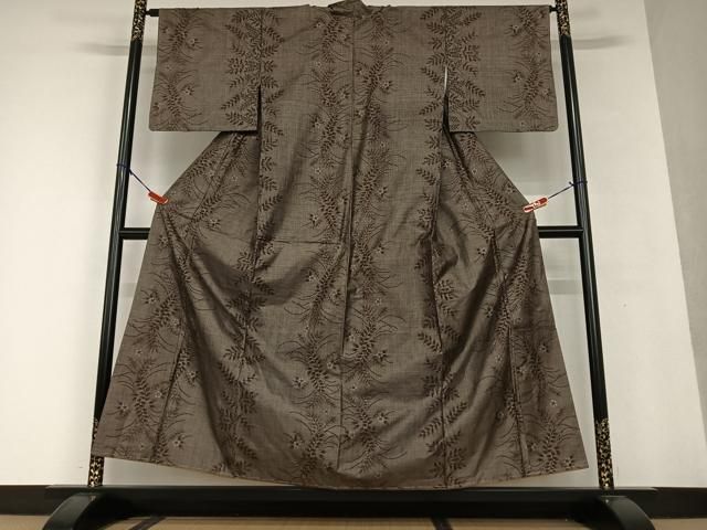 草花文 正絹