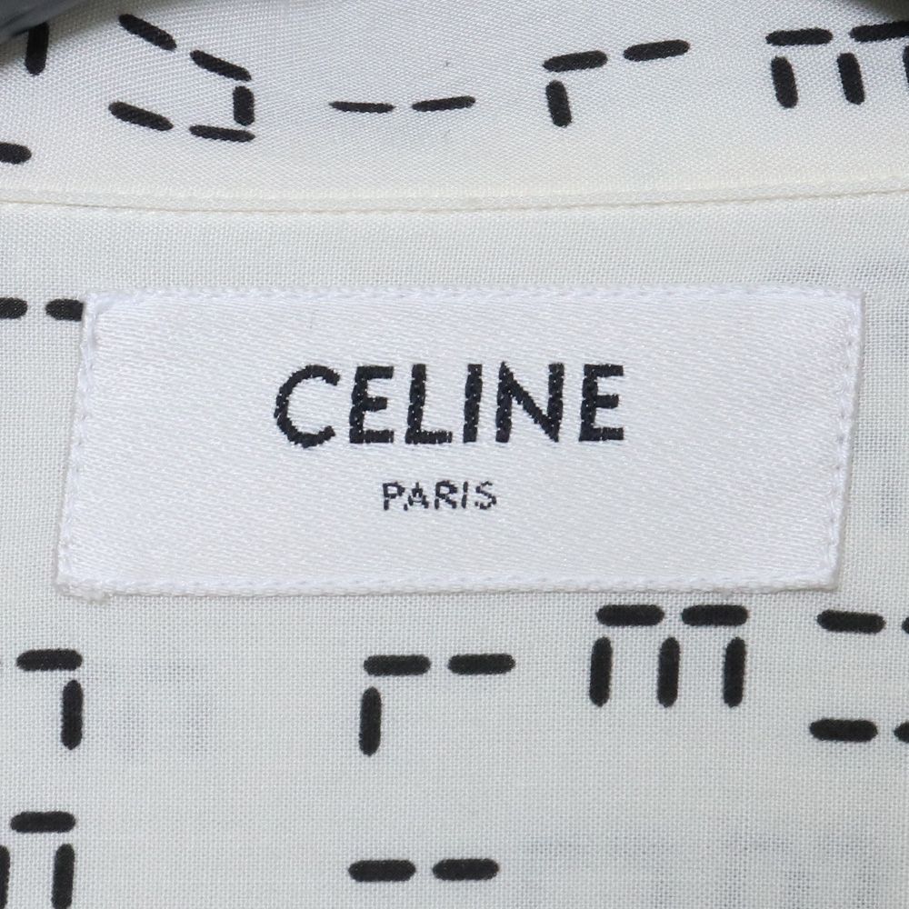 CELINE 22AW Digital Logo ルーズフィット ハワイアンシャツ サイズ37