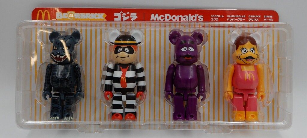BE@RBRICK - 新品未開封 マクドナルド ベアブリック ゴジラ メディコムトイ 150% ４体 MEDICOM TOY - ゴジラVSマクドナルド BE@RBRICK 150％ 4体セット