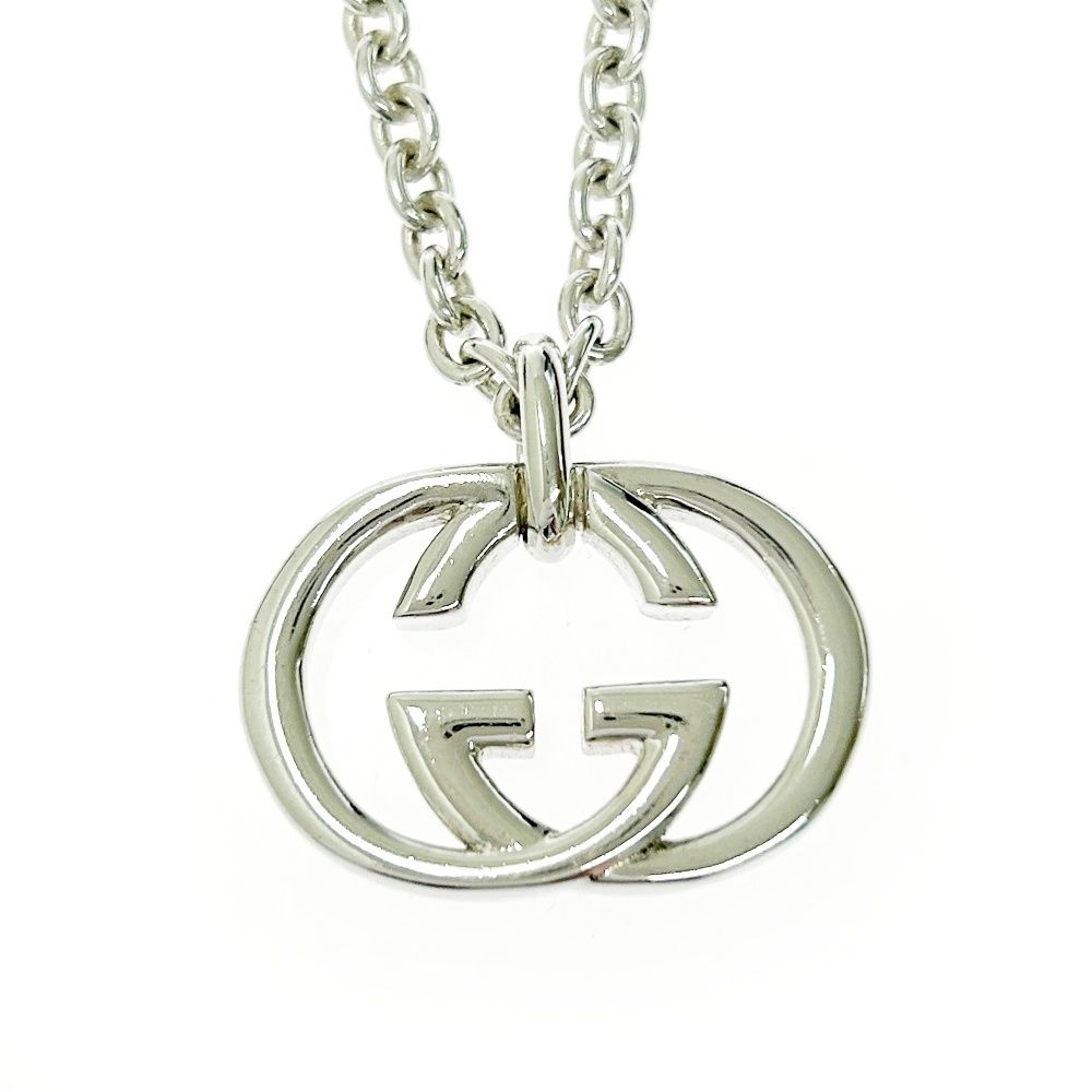 中古】【箱付き】 GUCCI グッチ シルバー インターロッキングG