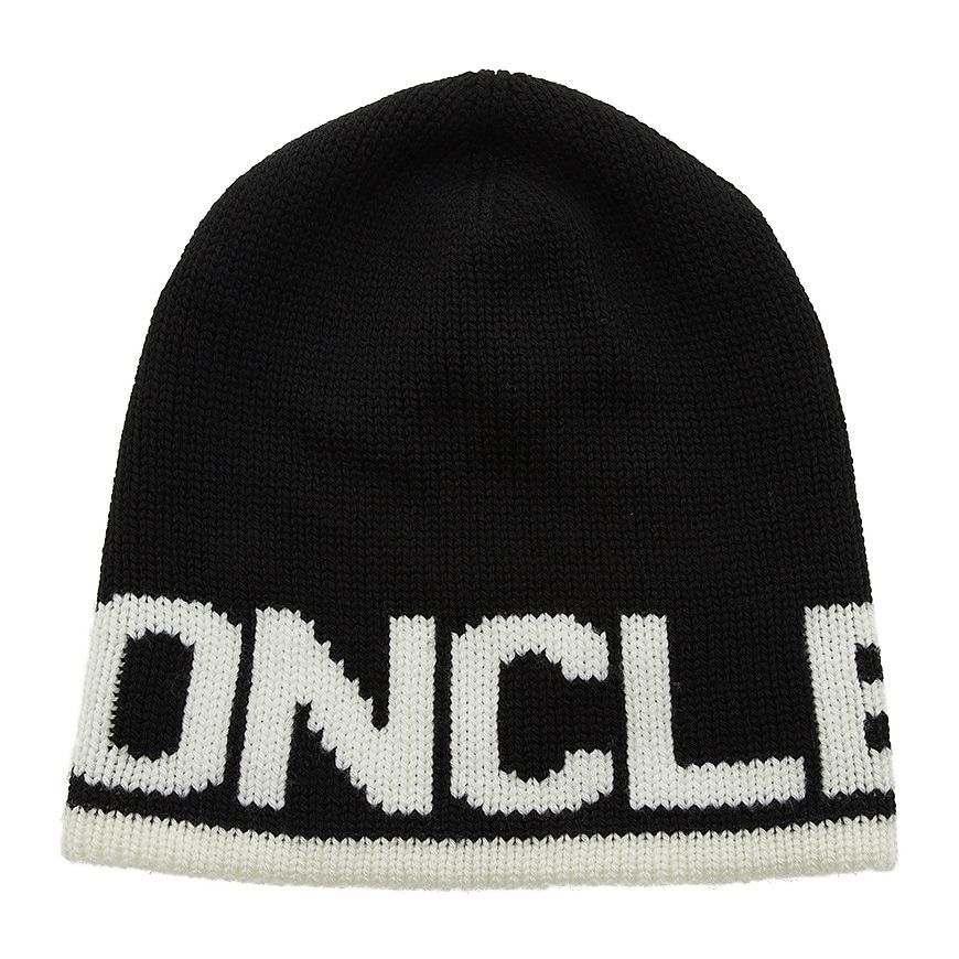 MONCLER ニット キャップ 79 MONCLER モンクレール 3B00053 M1131 ブラック ニット