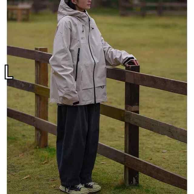 [L]春 コーデ メンズ  服 シンプル ファッション オシャレ 大人 かっこいい 大きいサイズ ストリート 紳士服 マウンテン アウトドア ジャケット 防風 防水 フード付き ハイキング 登山 カップ