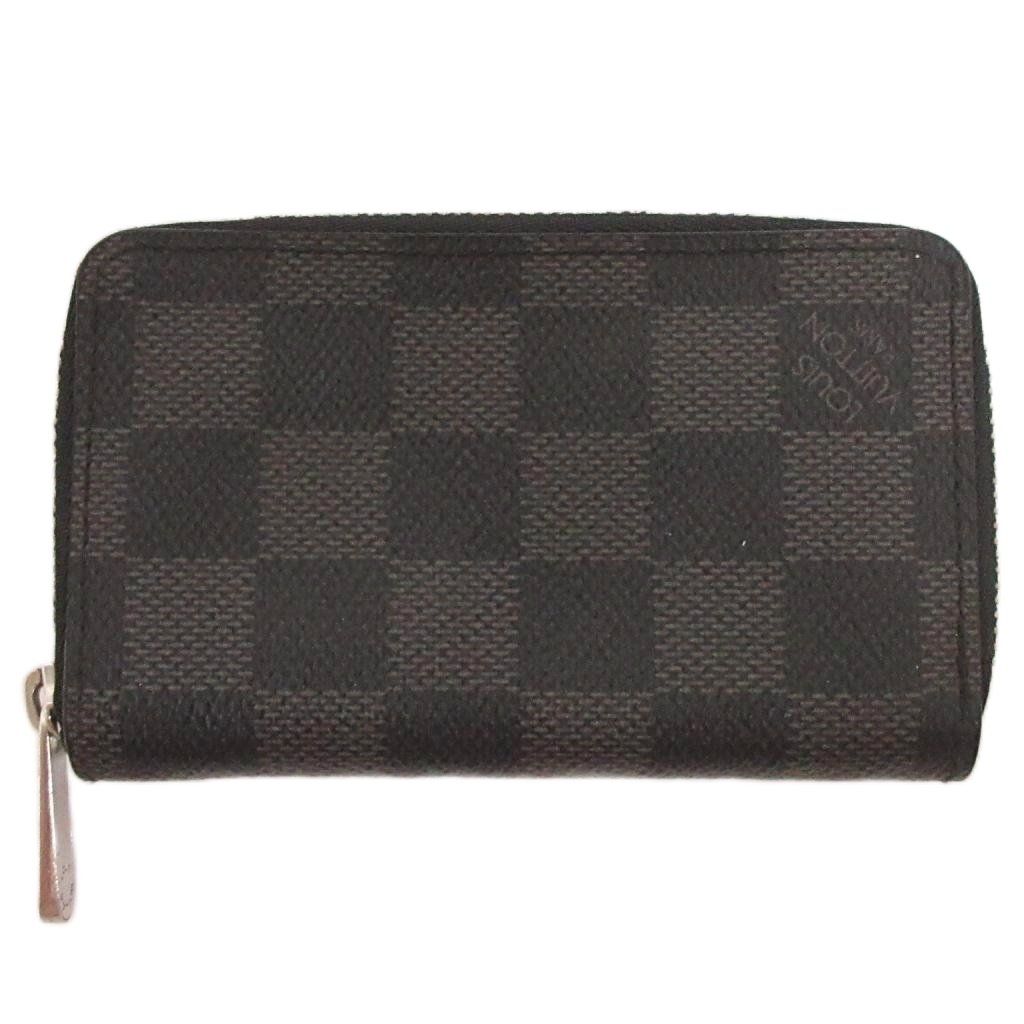 ルイヴィトン LOUIS VUITTON ダミエグラフィット ジッピー コインパース コインケース N63076 グレー ブラック