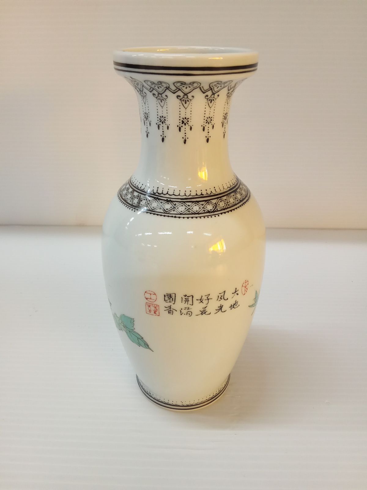 景徳鎮製花瓶 中国 美術 花鳥【中古品】 - メルカリ