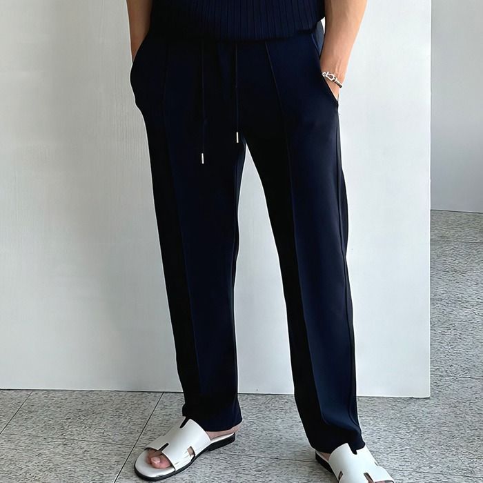 スウェットパンツ 即購入OK センタープレス メンズ ロングパンツ