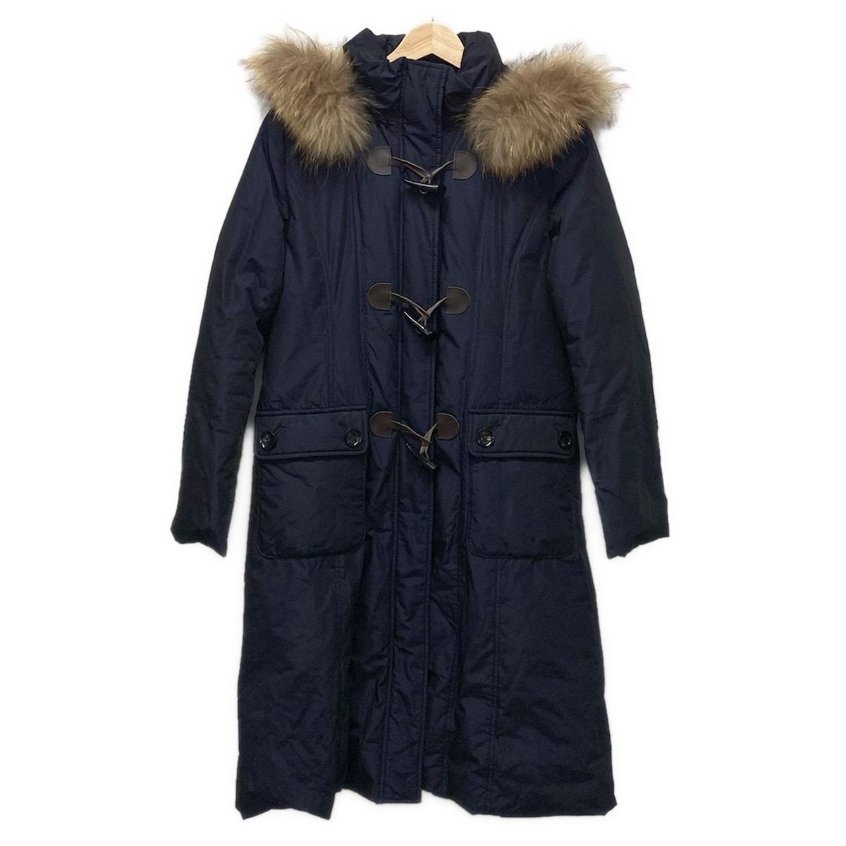 85 フォロー感謝割 スキャパ SCAPA ファー ダウン ジャケット アウター Scapa(スキャパ) ダウンコート サイズ38 L レディース - ダーク