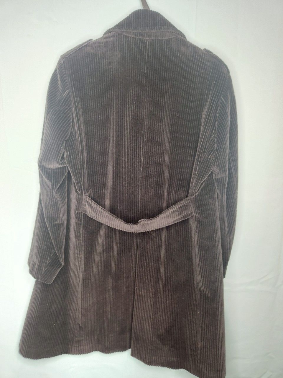 TOMBOLINI コーデュロイ コットン コート ダークブラウン サイズ3L セールコーデュロイ セットアップジャケット ベージュ&frasl;ブラウン