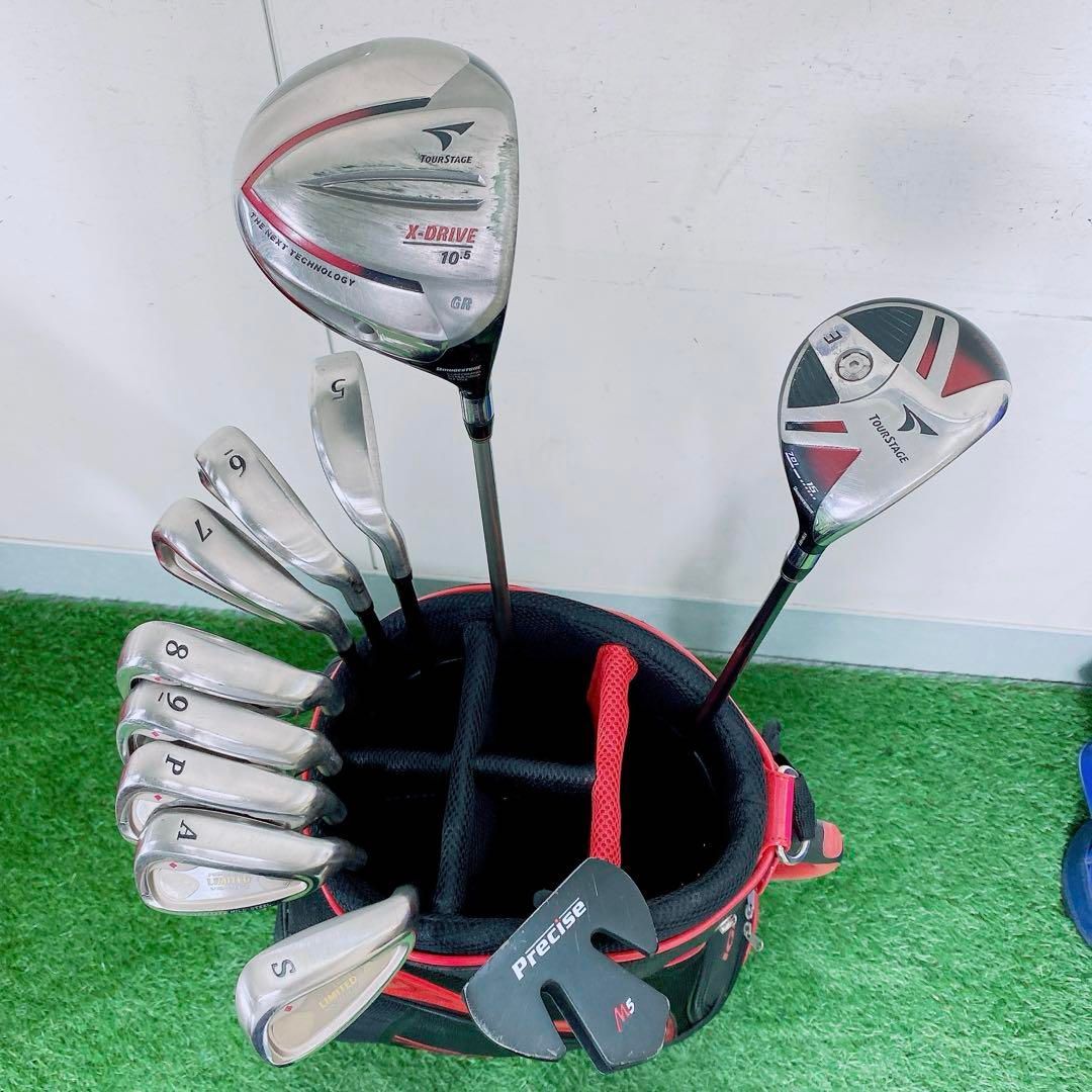 ゴルフクラブ　メンズセット　初心者　ツアーステージ　X-DRIVE N1361 ゴルフクラブ メンズセット 初心者 ツアーステージ X-DRIVE N1361