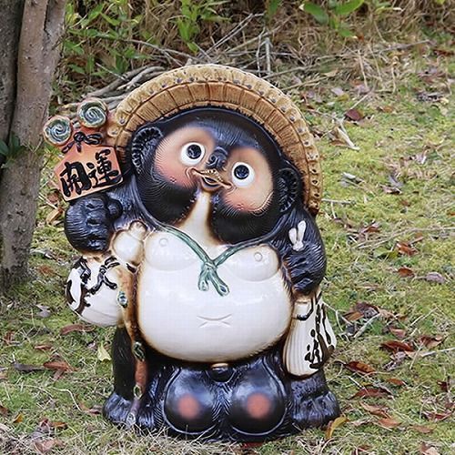 陶器製 たぬきの置物 信楽焼 たぬき 置物 高さ56cm 陶器 18号開運狸 ta-0053 - メルカリ