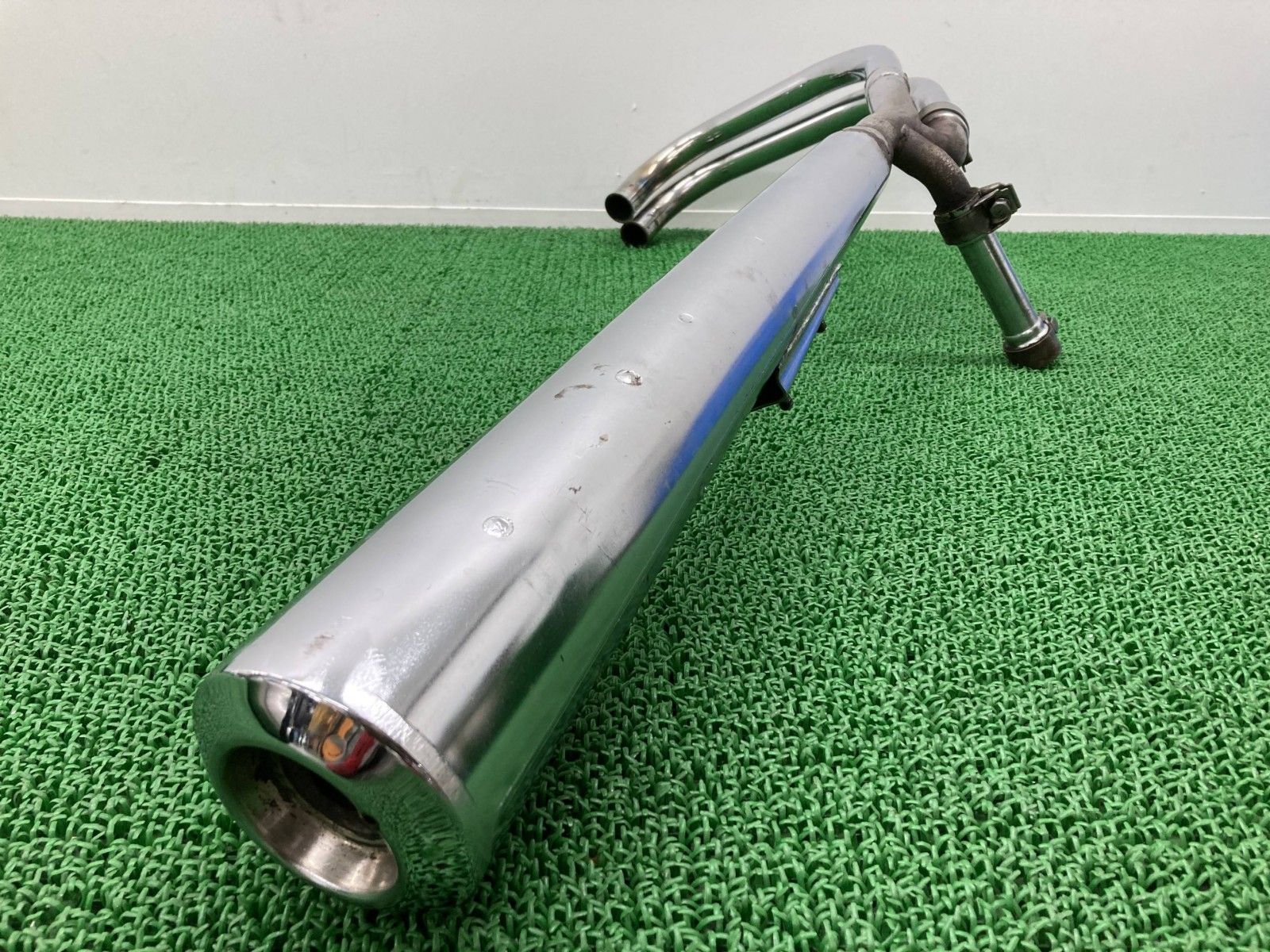 Z400FX マフラー 右 K003 カワサキ 純正 バイク 部品 KZ400E KZ400J Z550FX 当時物 中間パイプ 車検 Genuine sK