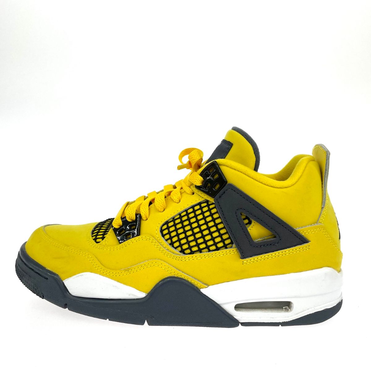 NIKE ナイキ AIR JORDAN 4 RETRO GS 表記サイズ 24 cm ミッドカットスニーカー 408452-700 イエロー レディース