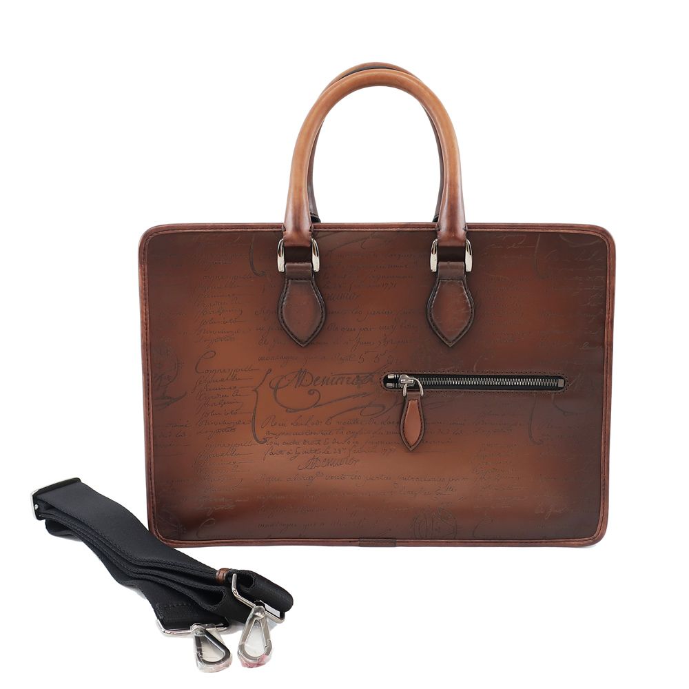 Berluti ブラウンレザー ビジネスバッグ BERLUTI ビジネスバッグ