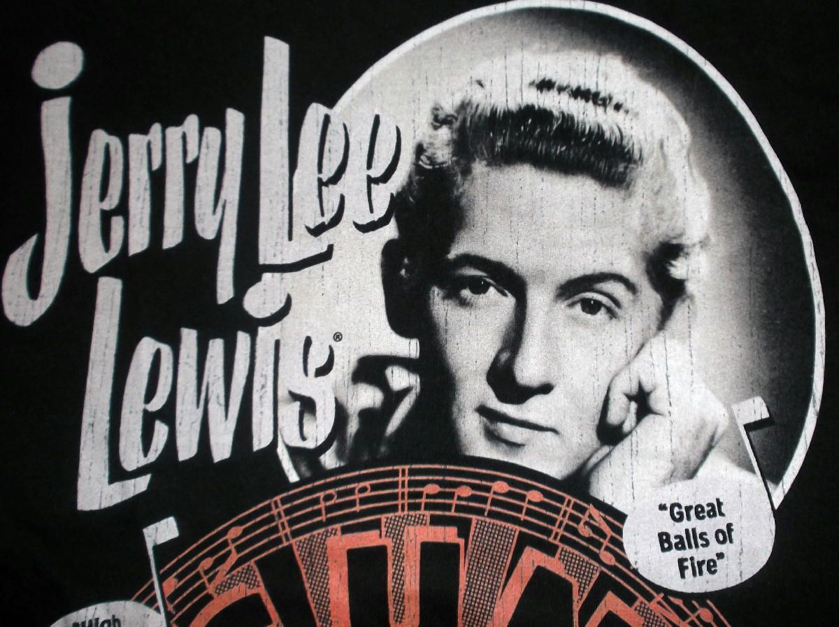 サン レコード Tシャツ Sun Record JERRY LEE LEWIS MUSIC NOTE
