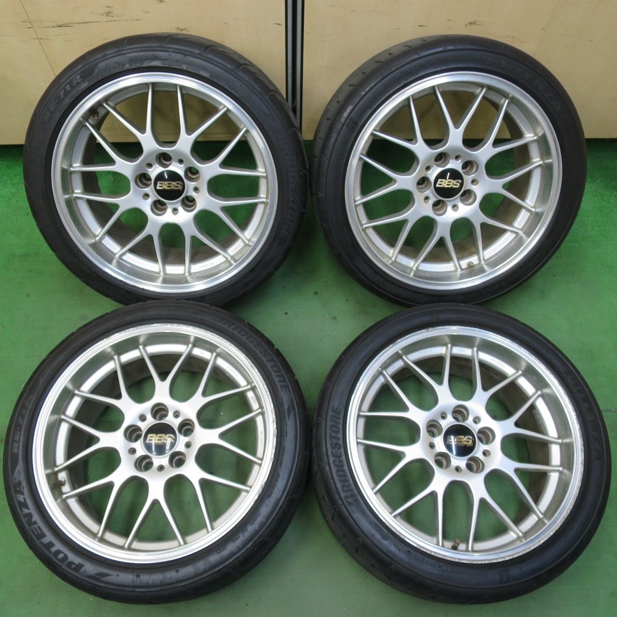 4本価格☆BBS RG708 鍛造 265/35R18 ブリヂストン ポテンザ RE