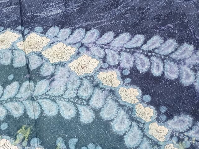 平和屋本店■極上　吉乃一廉　幻の辻が花　訪問着　絞り　銀通し地　逸品　未使用　CYAA2114s5 平和屋本店□極上 吉乃一廉 幻の辻が花 訪問着 絞り 銀通し地 逸品 未