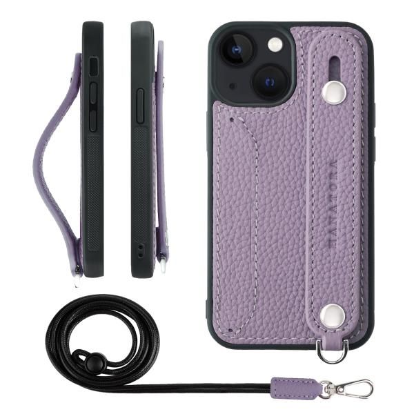 iPhone13mini スマホケース ネックストラップ 付き カードポケット 