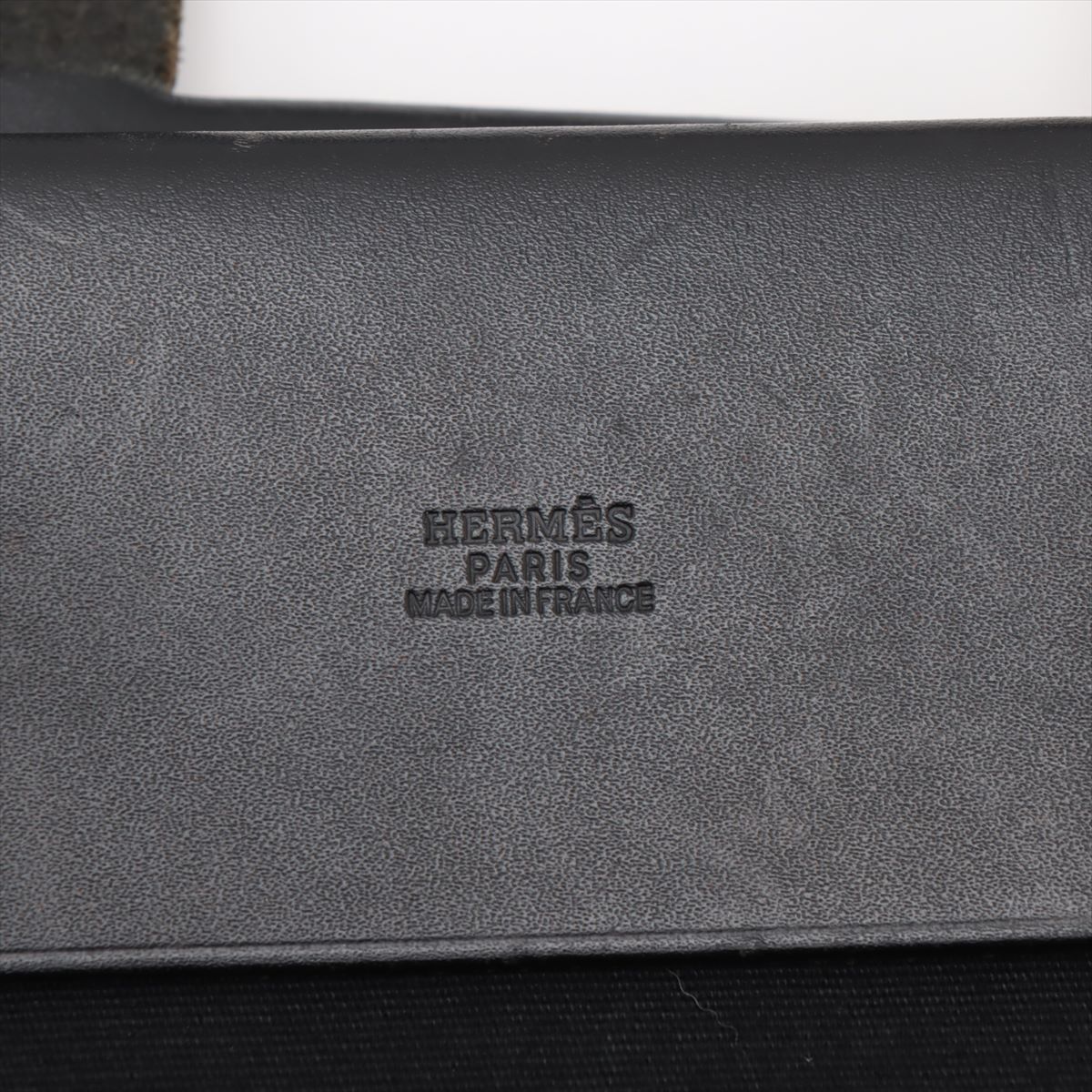 美品 エルメス エールバッグ □F 刻印 レザー キャンバス トート 