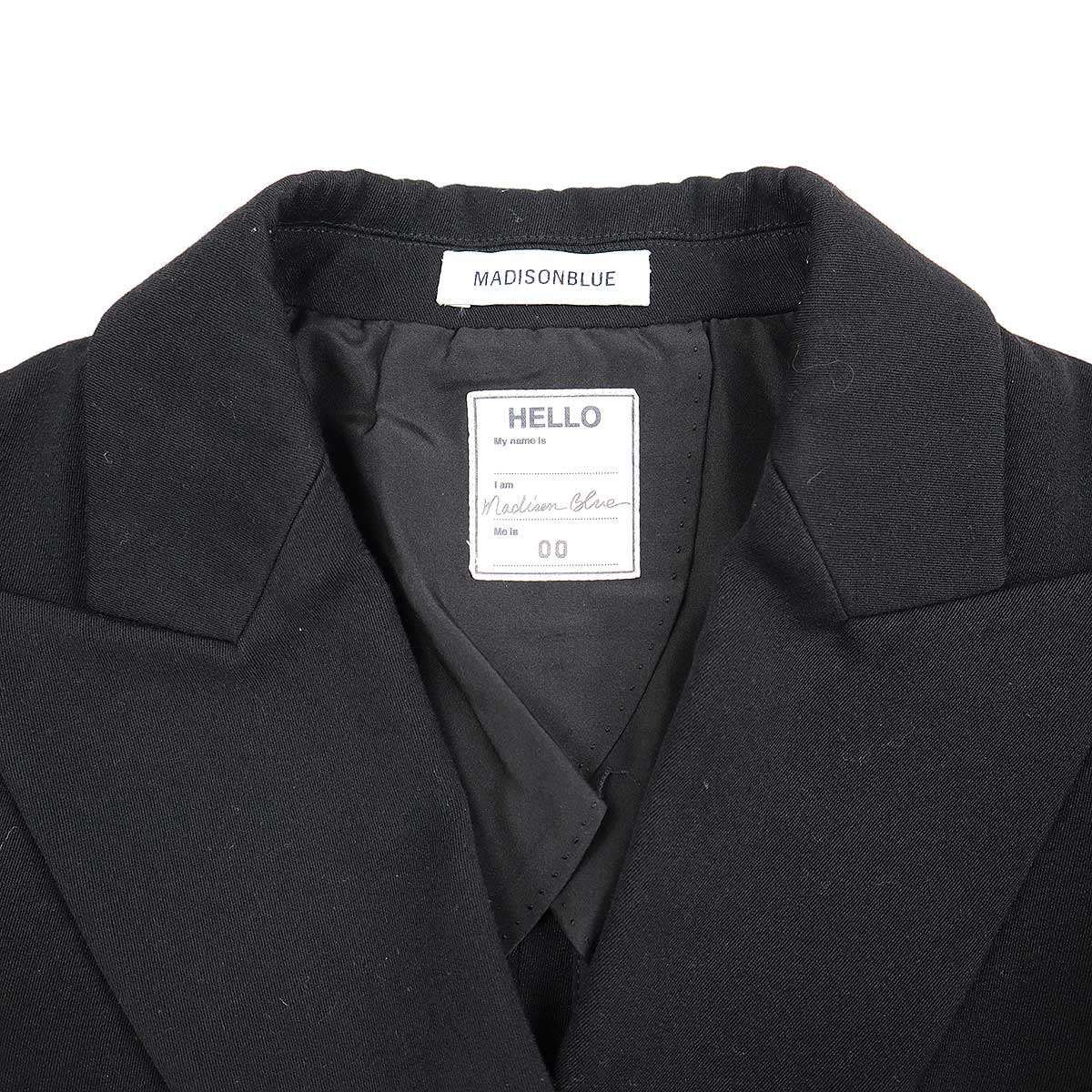 新品未使用✨MADISON BLUE マディソンブルー パールフロックコート　黒 MADISON BLUE マディソンブルー PEARL FROCK COAT パール