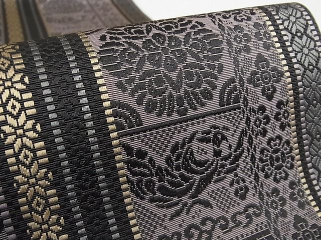 平和屋本店□極上 1897年創業 名門岡野 本場筑前博多織 千年工房 両面