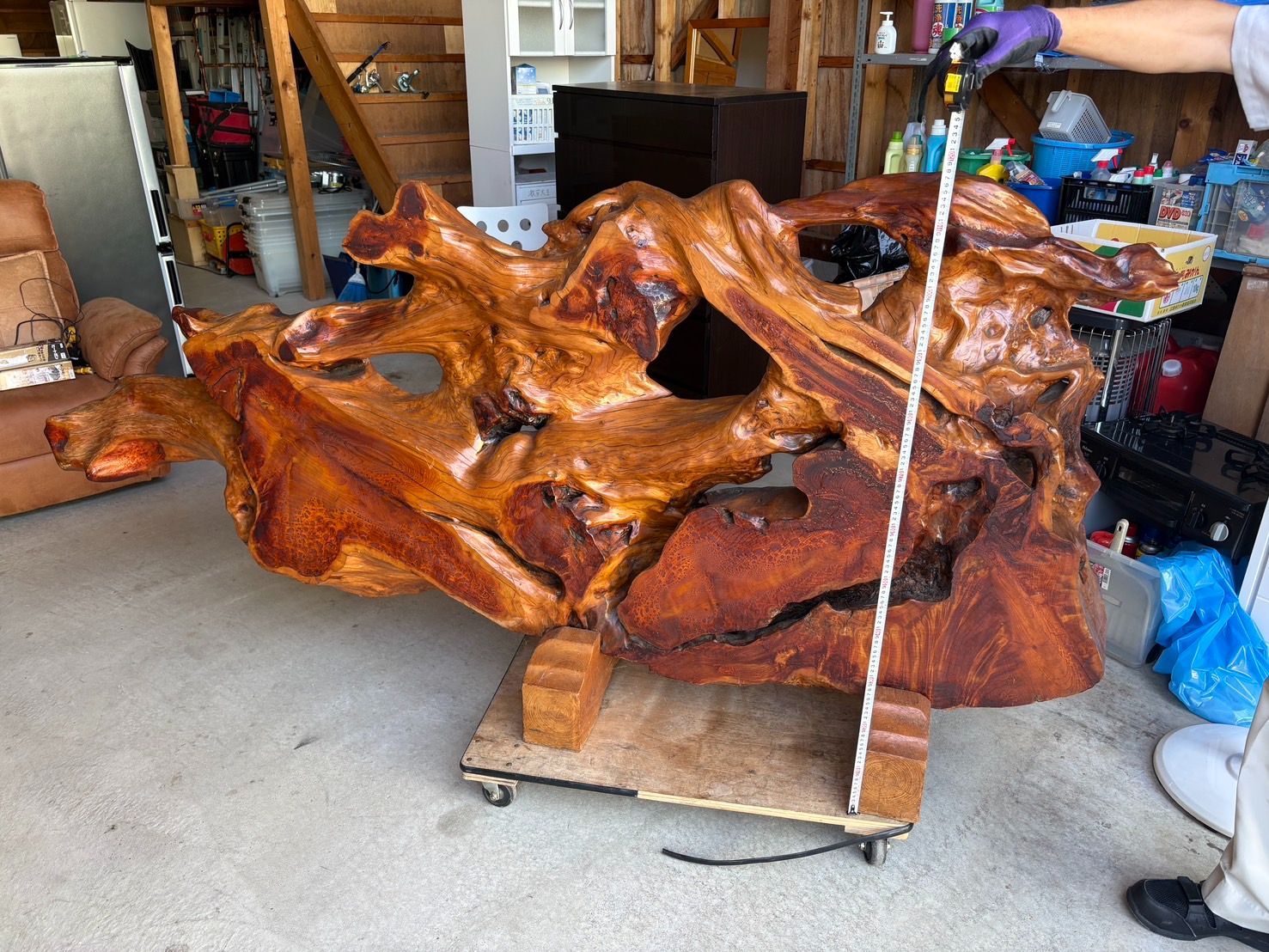 一点もの 屋久杉 上 瘤 こぶ 一枚板 テーブル 飾り台 オブジェ WWW_IBETON_RU