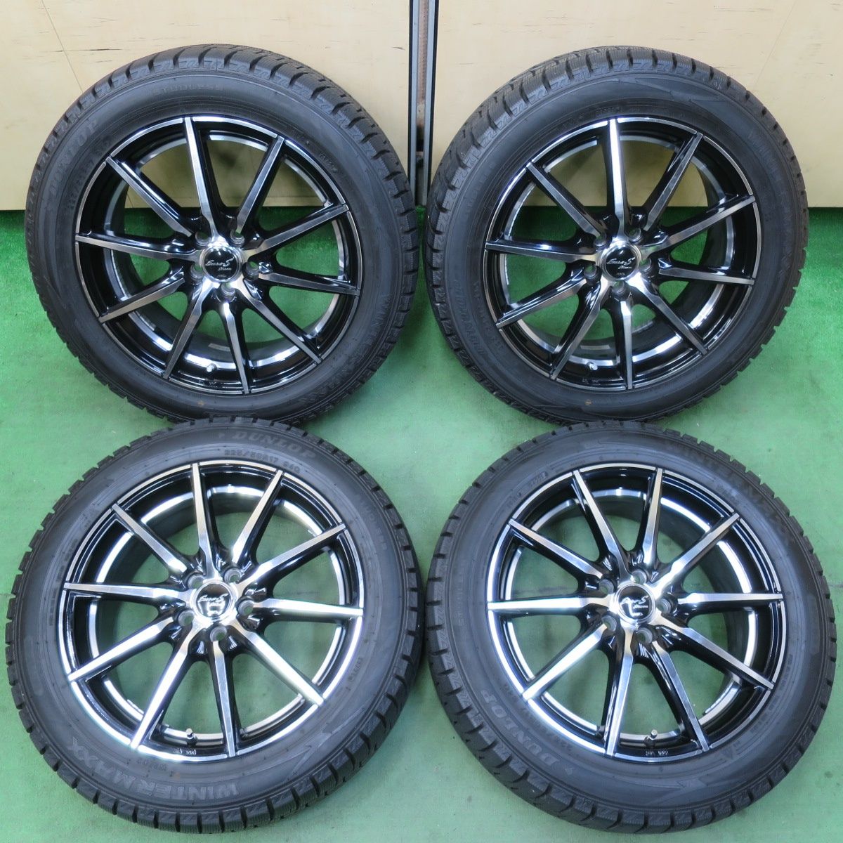 溝あり‼️ダンロップスタッドレスセット2020年製225/50R17アコード等 ぶし