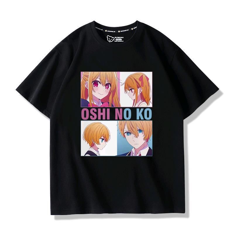 推しの子 Tシャツ 周辺 半袖シャツ 星野愛 ブラック シャツ 体型カバー