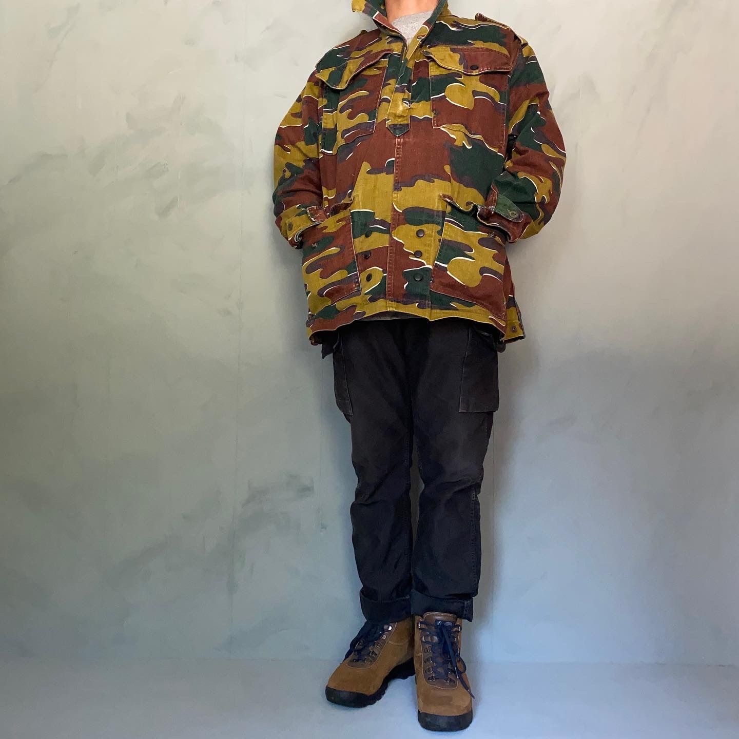 ベルギー軍パラシュートスモック 楽天市場】ベルギー軍 ジグソーカモ プルオーバージャケット USED