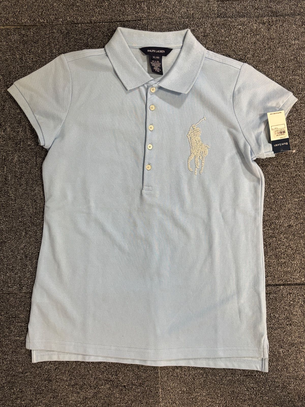 未使用 RALPH LAUREN ラルフローレン ポロシャツ タグ付き 刺繍