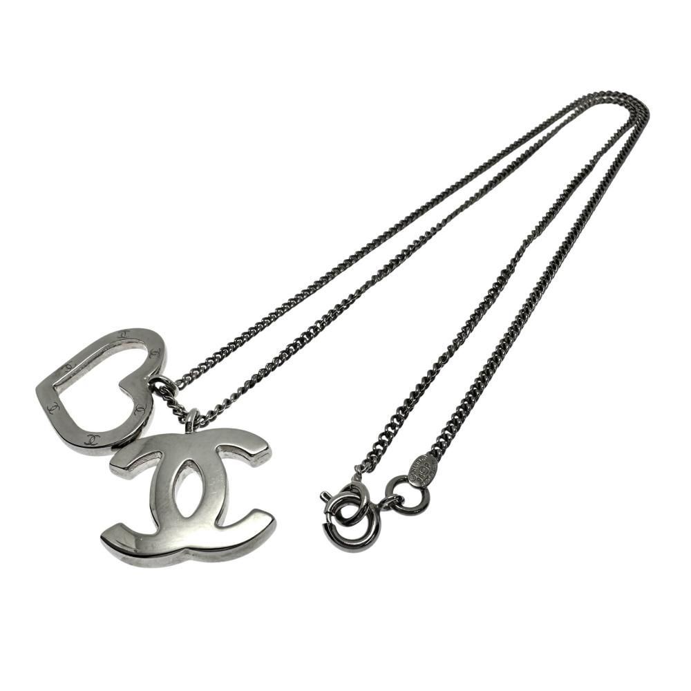 CHANEL/シャネル】ココマーク ハート ネックレス メタル 9.7g