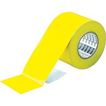 2営業日で発送 TRUSCO トラスコ中山 TLT100EAYTRUSCO ラインテープ 屋内用 幅100mmX長さ50m イエロー8368039