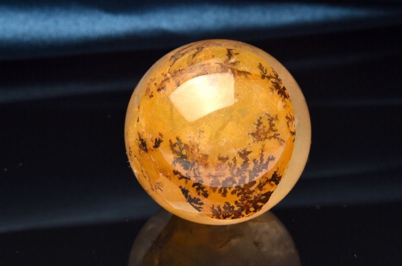 ストア 【1点物】天然の水彩画 デンドリティッククォーツ 22mm 丸玉