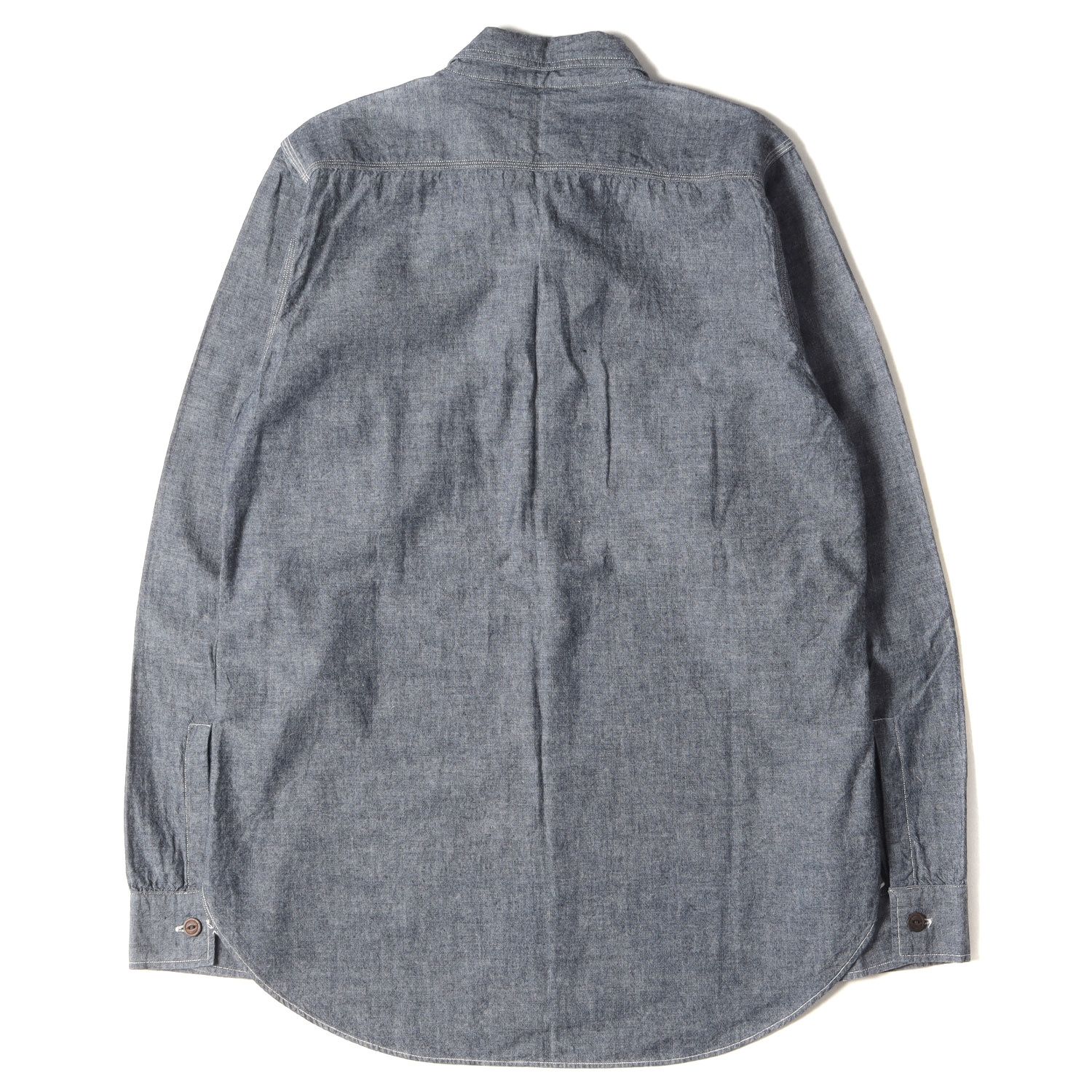 Warehouse シャンブレーシャツ ステンシル USNA wh3044-usn.jpg