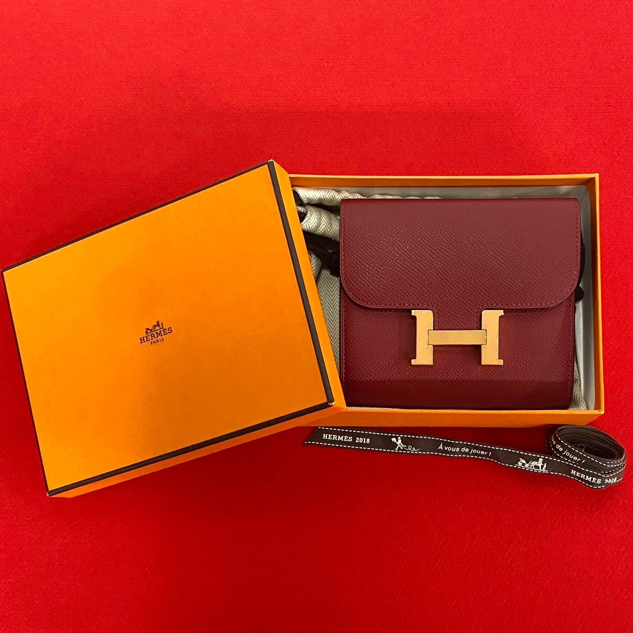 ほぼ未使用 箱 袋付き C 刻印 HERMES エルメス コンスタンス