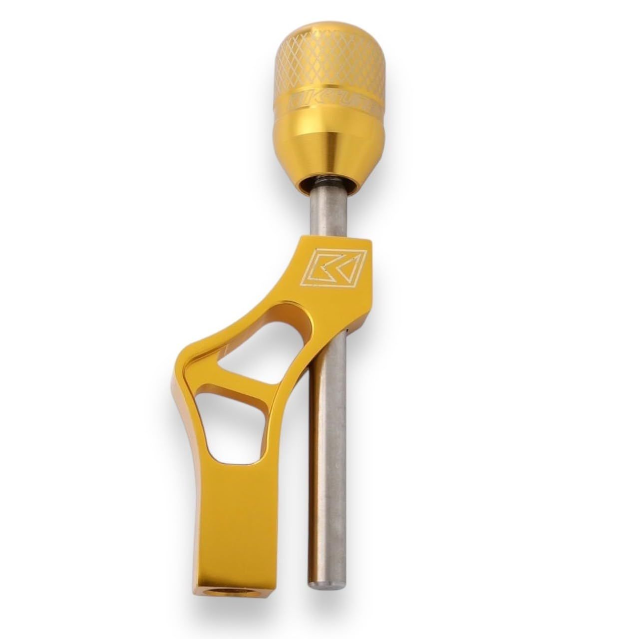 Kanoan シフトレバー アルミ 軽自動車 マニュアル MT ロング アダプター トラック シフト ノブ ギア レバー トラック 調整可能 延長 汎用品 (ゴールド) [ゴールド]