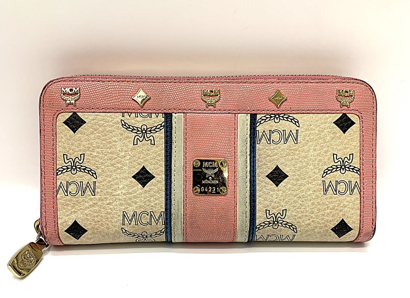 MCM◇長財布/-/PNK 【公式通販】