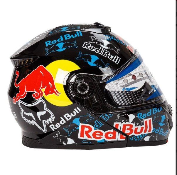 レッドブルxフォックス RED BULL フルフェイスヘルメット 艶消し M