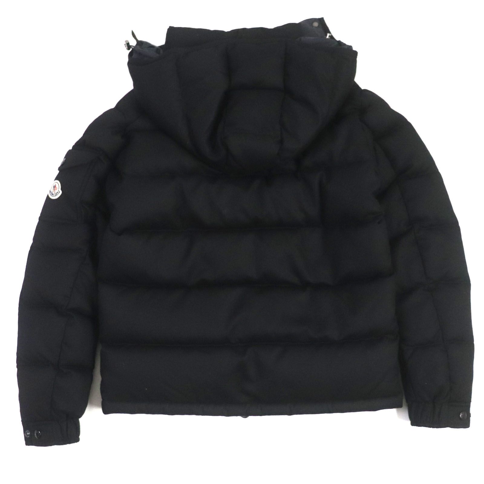 美品▽MONCLER モンクレール 2022年製 Montgenevre モンジュネーブル ウール100% ロゴワッペン・フード付き WZIP ダウンジャケット  ブラック 1 国内正規品 メンズ - メルカリ