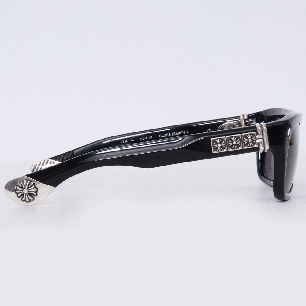 chrome hearts 正規購入サングラス　GUSH CHROME HEARTS SLUSS BUSSIN II サングラス 57□19-137 ブラック