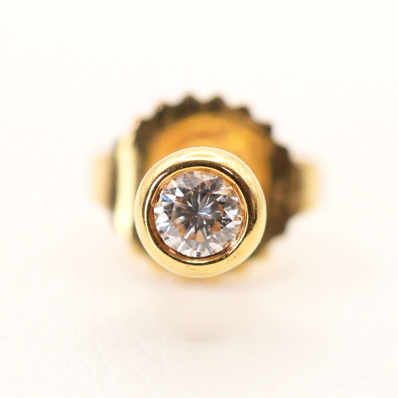 ティファニー バイザヤード ダイヤ 750 片耳 ピアス/24-1888