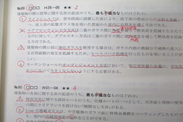 総合資格学院 1級建築士 問題集 学科I～V 計画/環境・設備/法規/