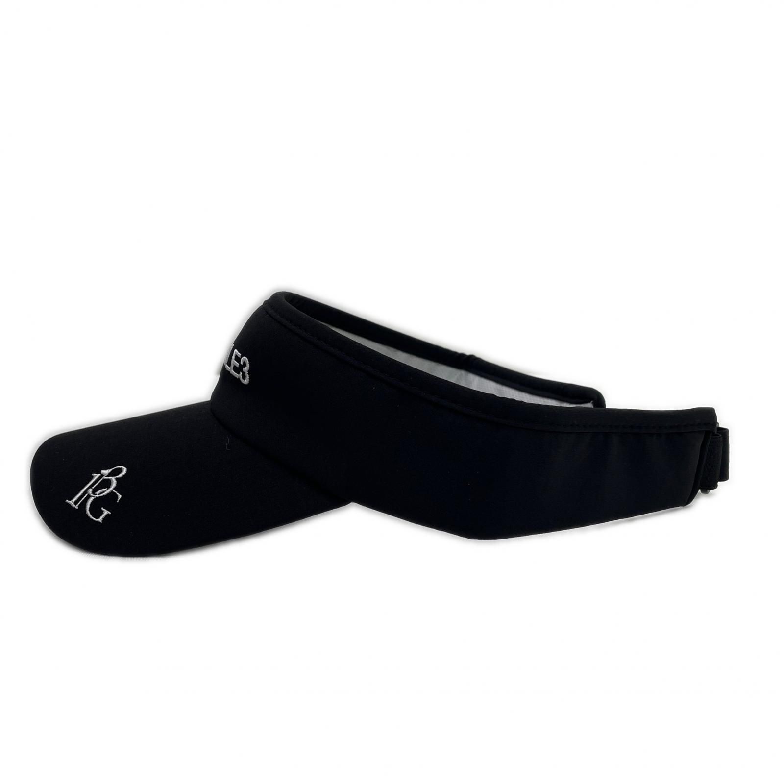 ウノピュウノウグァーレトレ 1piu1uguale3 サンバイザー フリー 黒 ブラック ロゴ刺しゅう シンプル