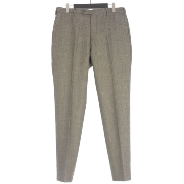 【極美品】INCOTEX テーパード ウール スラックス パンツ 48 ベージュ インコテックス INCOTEX SLIM fit ウール スリムフィット