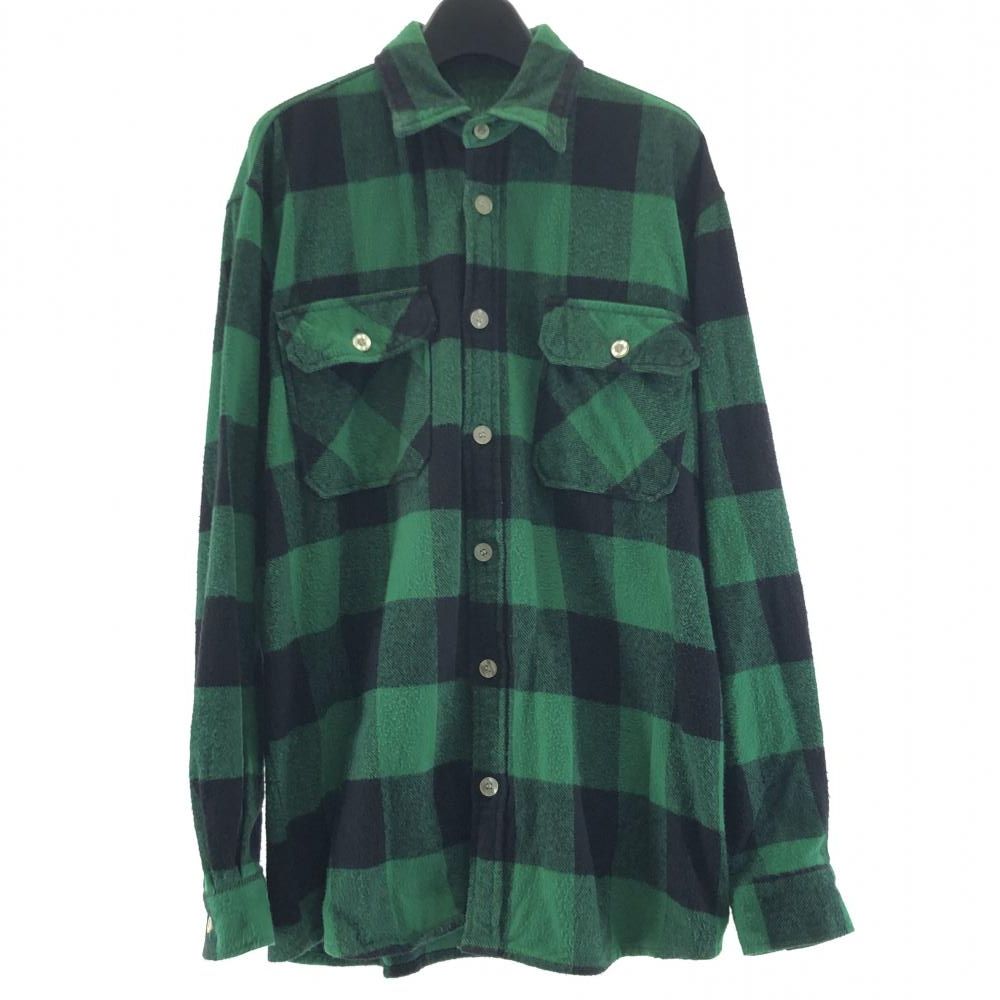 【中古】ANTI SOCIAL SOCIAL CLUB ブロックチェックシャツ サイズM グリーン アンチ ソーシャル ソーシャル クラブ [17]