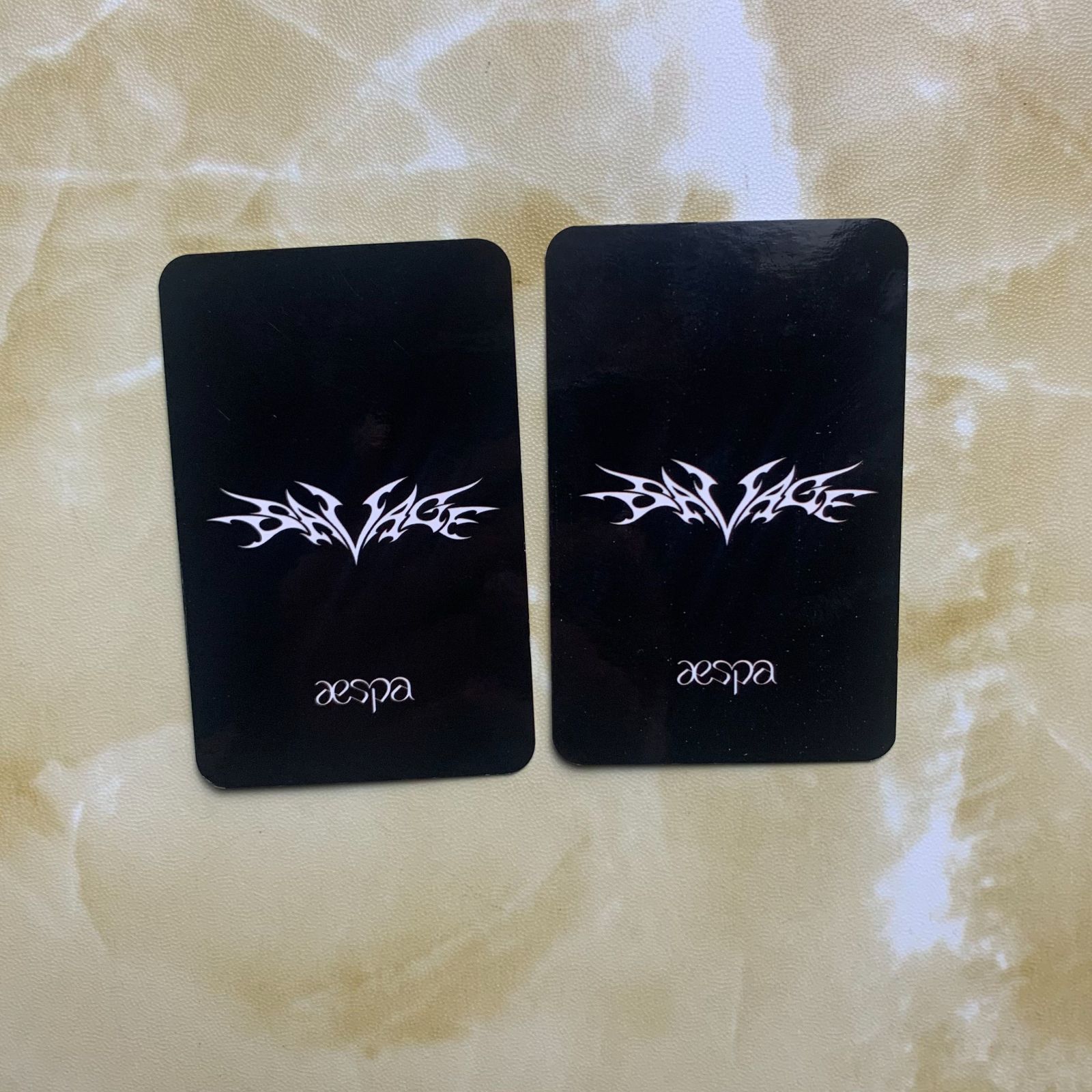 aespa ボックス winter sgs savage ウィンター カリナ トレカ 2枚 AR_KOOLFOOD_TN