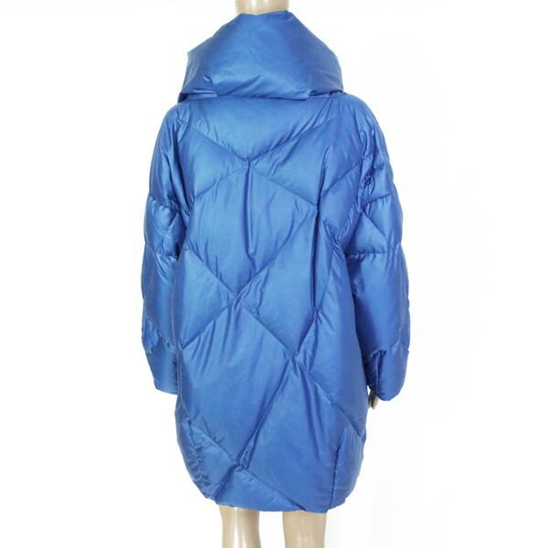 80%OFF 訳あり ノーシークレッツ SNOW SECRET コート 42 ECO155 M Lサイズ ブルー レディース ダウンコート アウター オーバーサイズ 中綿入り