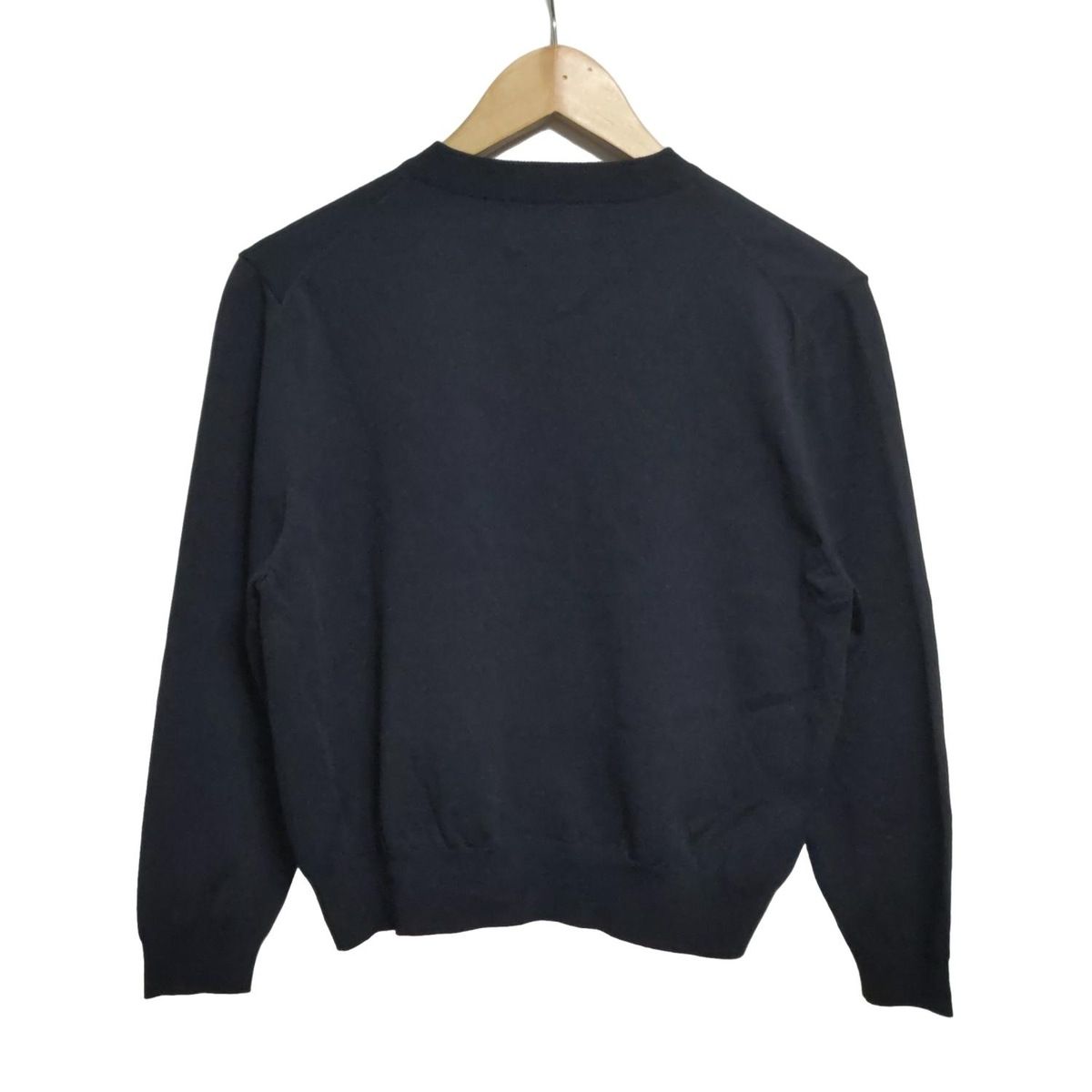 SEVEN TEN by MIHO KAWAHITO セブンテン バイミホカワヒト カーディガン サイズS レディース - ダークネイビー 長袖|刺繍|蜂